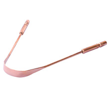 Copper Tongue Cleaner with Handle, Size : standard