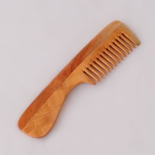 SoulGenie Plastic Neem Comb, Color : Natural Wooden Color