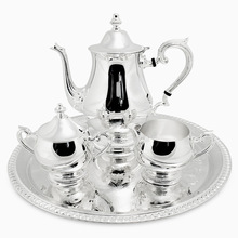 Chaman India Metal Brass Silver Plated Tea-SeT, Certification : SGS