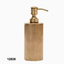 Brass Soap Pump Round Straight Ribbed