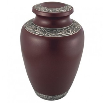 Chaman India Brown Brass Urn, Style : European Style