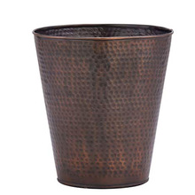 Copper Plated Waste Bin