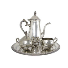 Silver Plated Tea Pot Coffee Pot Set