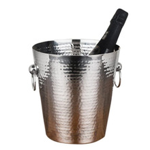 Stainless Steel Hammered Copper Plated Champagne and  Bucket