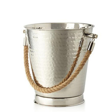 Stainless Steel Ice Bucket with Rope Handle