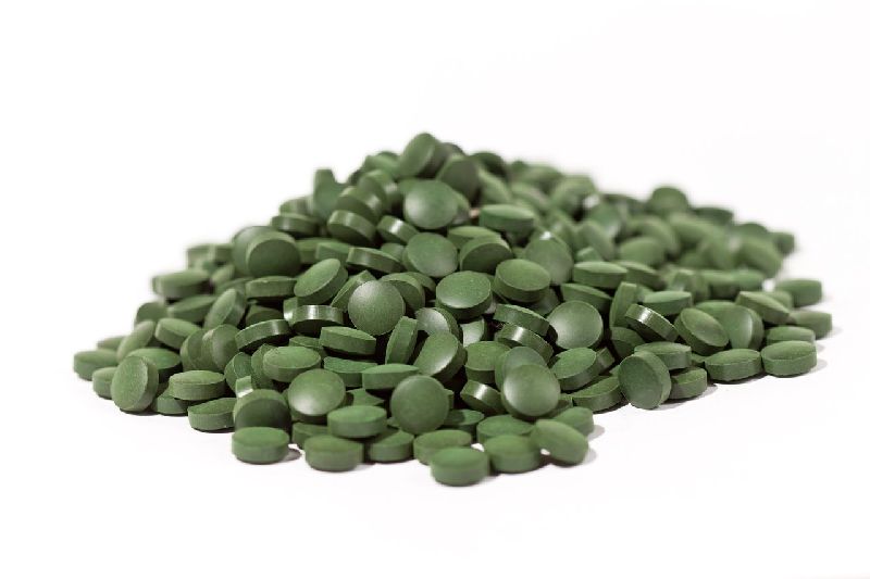 Spirulina Tablets, Color : Green