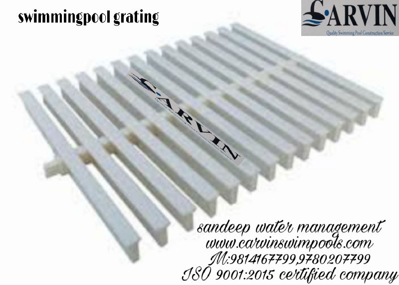 Stainless Steel Polished Swimming Pool Grating, Feature : Durable, Heat Resistance, Light Weight, Non Breakable