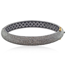 Diamonds Silver Bangle