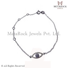 Silver Evil Eye Bracelet