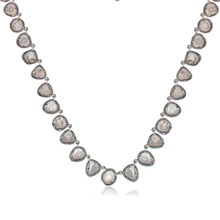 Slice Diamond Silver Chain Necklace