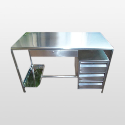 Polished Plain Stainless Steel Computer Table, Shape : Rectangular