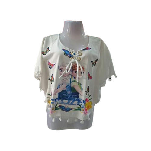 Printed Baby Girl Casual Top, Color : Multi