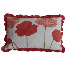 100% Cotton embroidery cushion cover, for Car, Chair, Decorative, Home, Hotel, Size : 16 x 16 inch (approx)