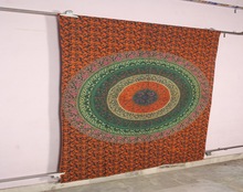 Handmade Design Round Tapestry Cotton Yoga Mat
