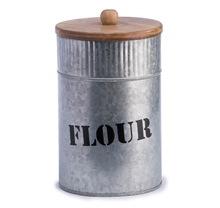 Metal Galvanized Iron Wood Canister