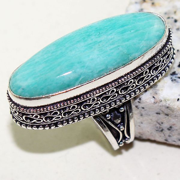 Amazonite Antique Design Handmade Ring