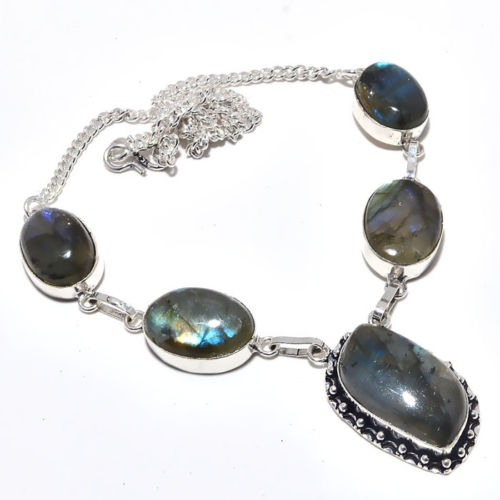 Labradorite Gemstone Necklace, Style : Fashionable