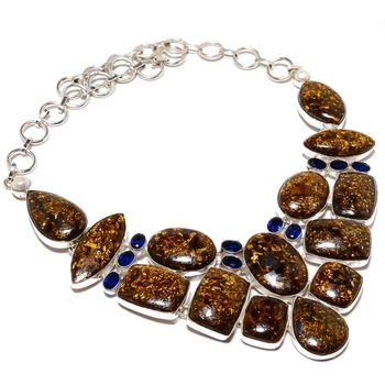 Sapphire Gemstone Silver Jewelry Necklace