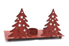 Metal Christmas tree Tea light candle holder