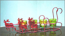 metal reindeer tea light candle holders