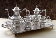 Tea set with serving tray