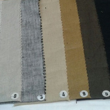 100% Linen Shirt Fabric, for Garment, Pattern : Yarn Dyed