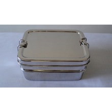 stainless steel double decker lunch box