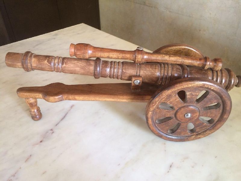 Polished Plain Wooden Toy Cannon, Style : Antique