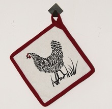 Chicken printed pot holder, Feature : Eco-friendly