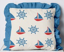 Custom Printed Marine Theme Based Frill Cushion