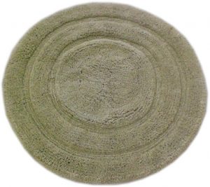 Cotton Round Embossed Bath Mat, for Home, Hotel, Office, Restaurant, Feature : Easy Washable, Good Designs