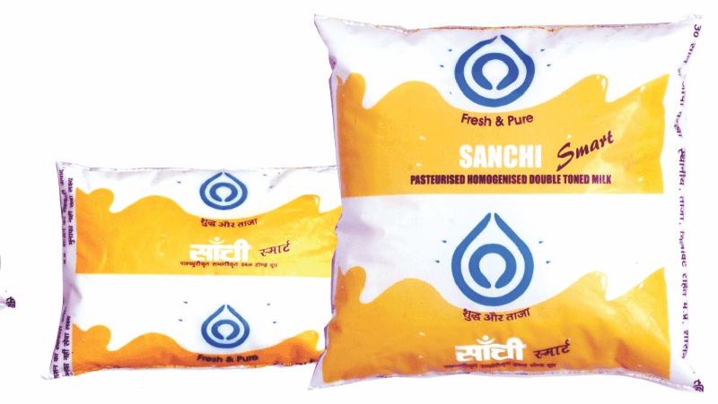 Sanchi Double Toned Milk, for Heart Patients