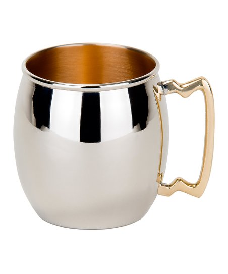 Round Polished Stainless Steel Mug, for Drinkware, Gifting, Style : Antique, Modern