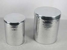 Aluminum Polished Hammered Jar