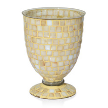Beautiful mosaic glass flower vase