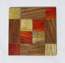 Chess Board Design Wooden Material Coaster.