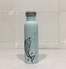 Enamel Finish Copper Bottle