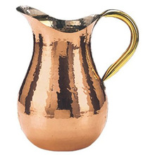 Hammered finish Pure Copper Pitcher, Feature : Eco-Friendly, Stocked