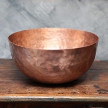 Spa Foot Soak Copper Hammered Bowl