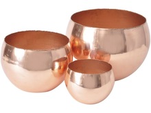 Copper Metal Votive Candle Holder, for Home Decoration