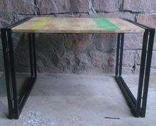 IRON WOODEN Industrial Coffee Table, Size : Custom Size, Customized