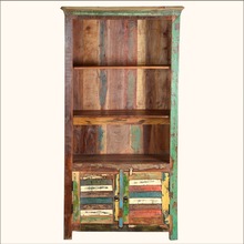 Wooden Recycle Wood Bookcase