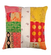 Gudari Vintage Kantha Cushion Covers, for Car, Chair, Decorative, Seat, Outdoor, Indoor, Gift, Sofa