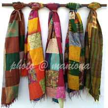 Maniona Embroidered Pashmina Scarf, Size : 72 x 18 Inches
