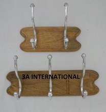 3A INTERNATIONAL Wood customized designer wall hooks, for Hanging Objects