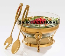 golden glass serving dish wholesale