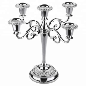 Silver candelabra with 5 Arms, for Weddings