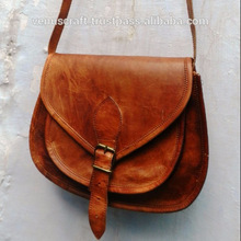 leather saddle sling bags