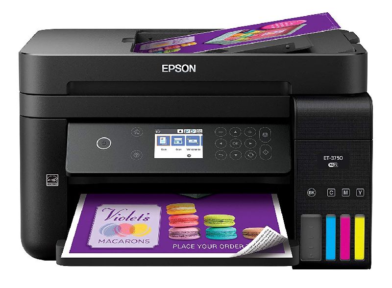 Epson WorkForce ET-3750 EcoTank Wireless Color All-in-One Supertank Printer