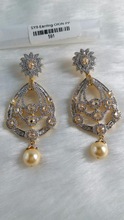 SGE Brass American diamond earrings, Gender : Women's